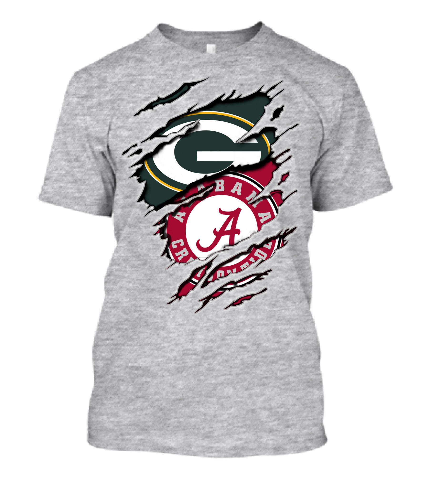 Green Bay Packers Alabama Crimson Tide Football Fan T-Shirt