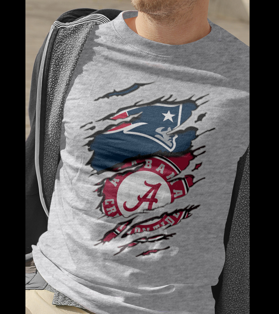 Alabama Crimson Tide New England Patriots Mashup T-Shirt