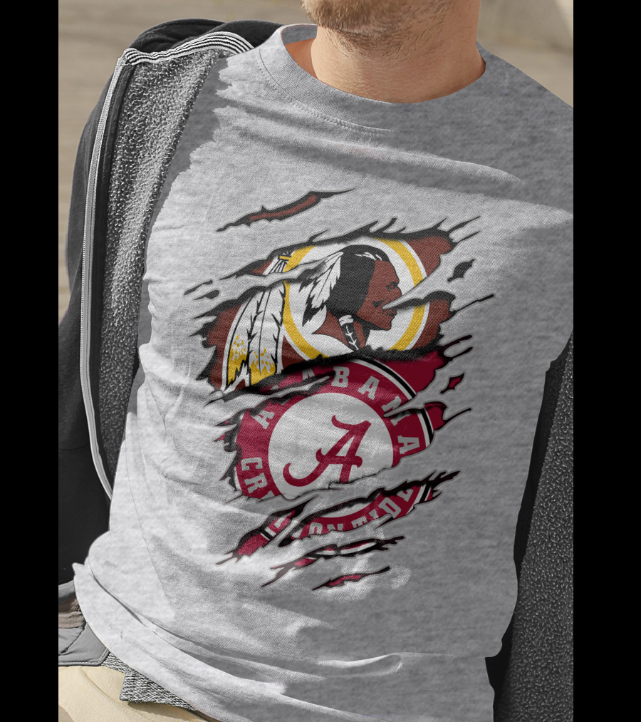 Alabama Crimson Tide And Washington Redskins Fan Statement T-Shirt