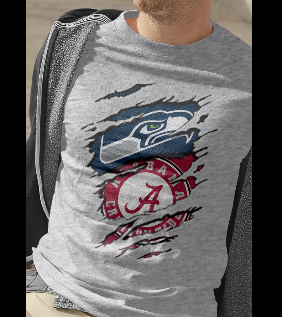 Seahawks Alabama Crimson Tide Fan Alliance T-Shirt