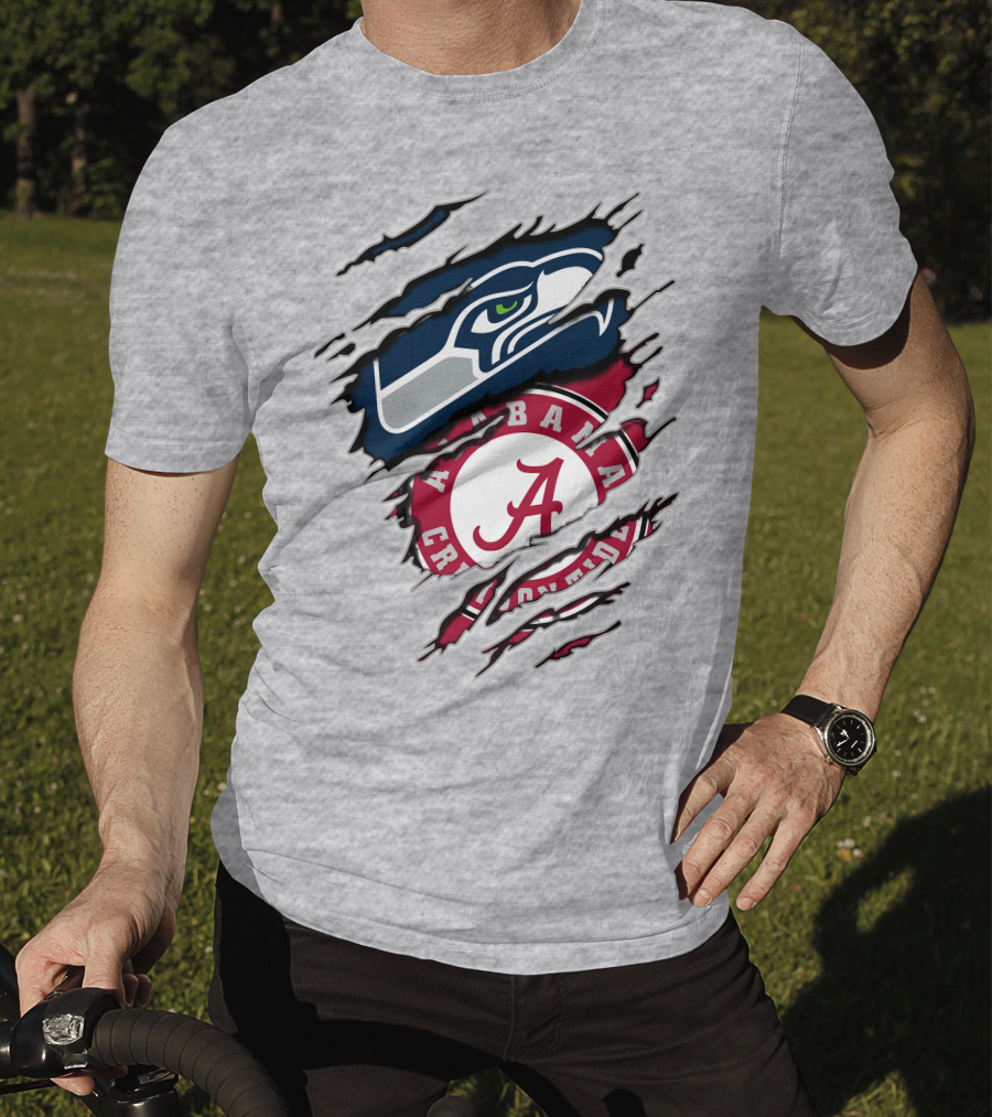 Seahawks Alabama Crimson Tide Fan Alliance T-Shirt