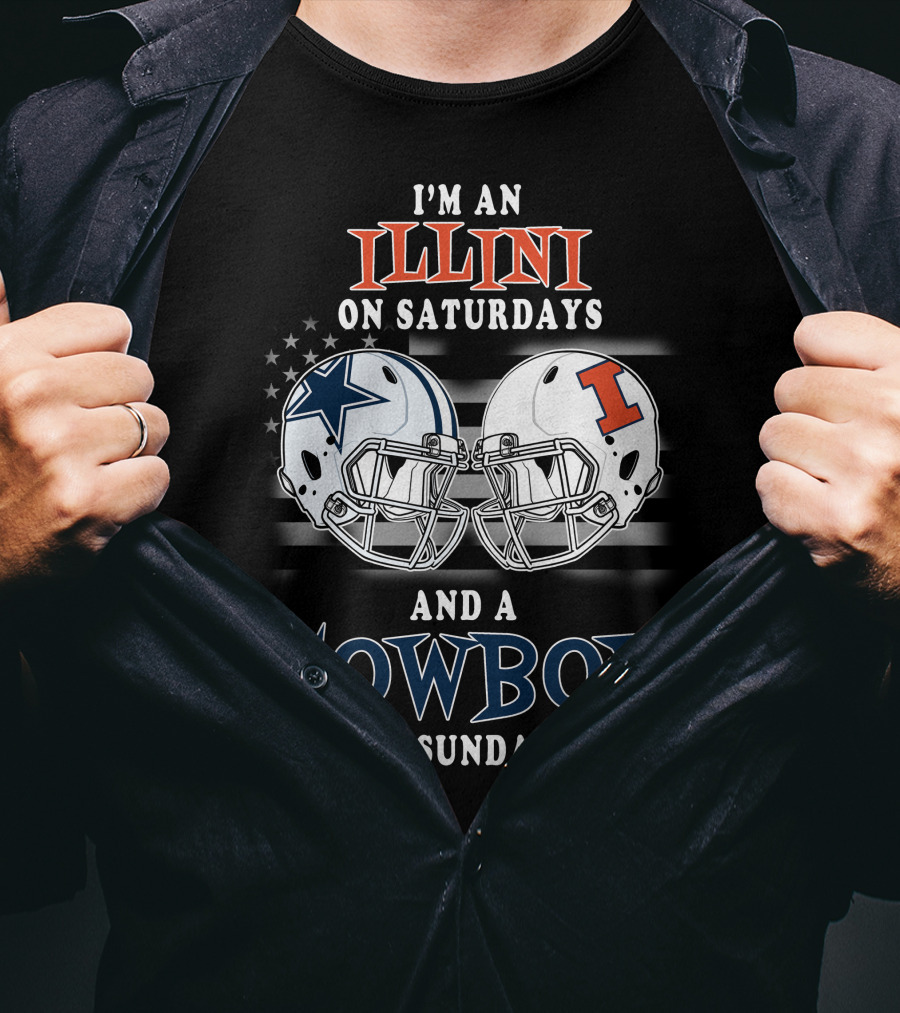 I'm An Illini On Saturdays And A Cowboy On Sundays T-Shirt