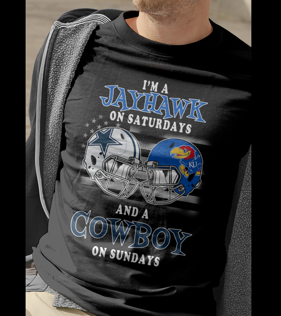 I'm A Jayhawk On Saturdays And A Cowboy On Sundays T-Shirt