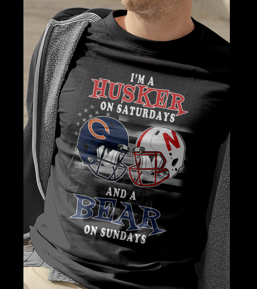 I'm A Husker On Saturdays And A Bear On Sundays T-Shirt
