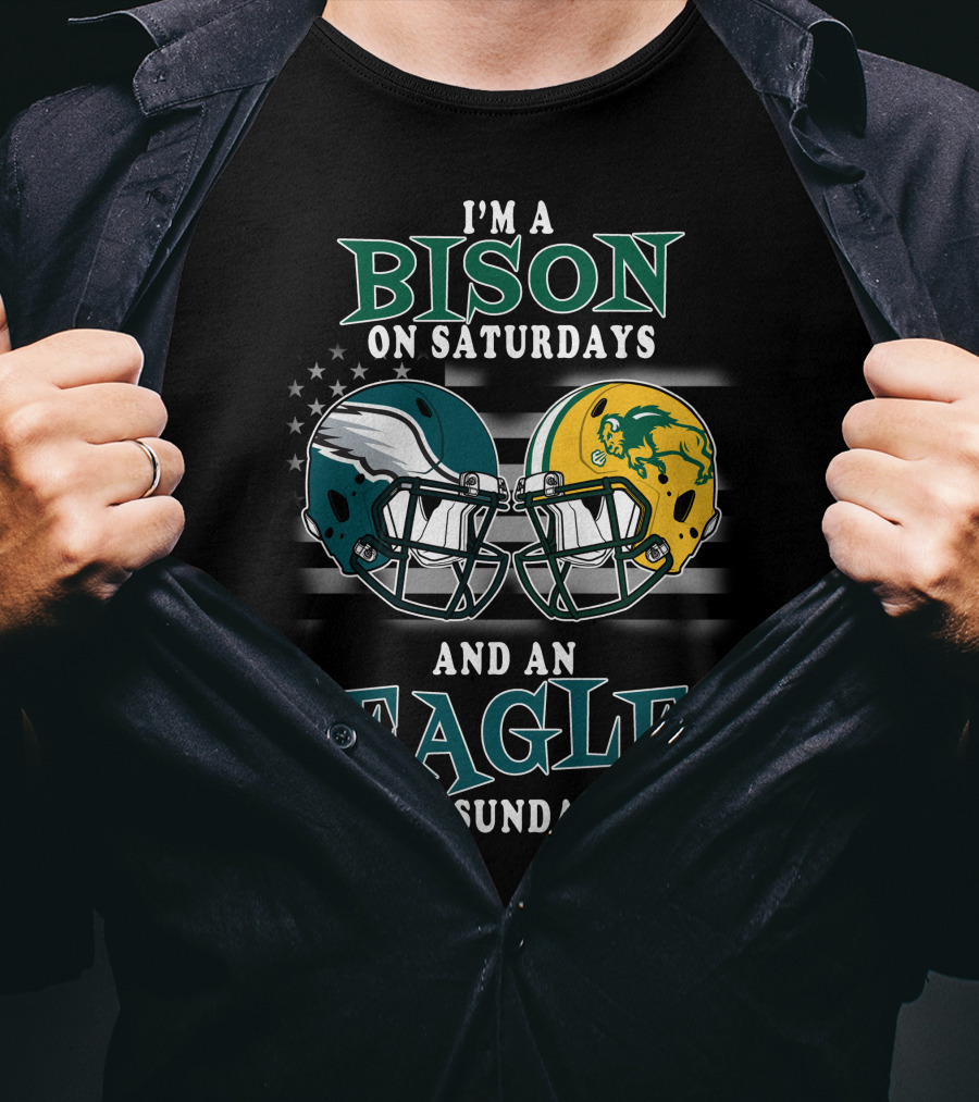I'm A Bison On Saturdays And An Eagle On Sundays T-Shirt