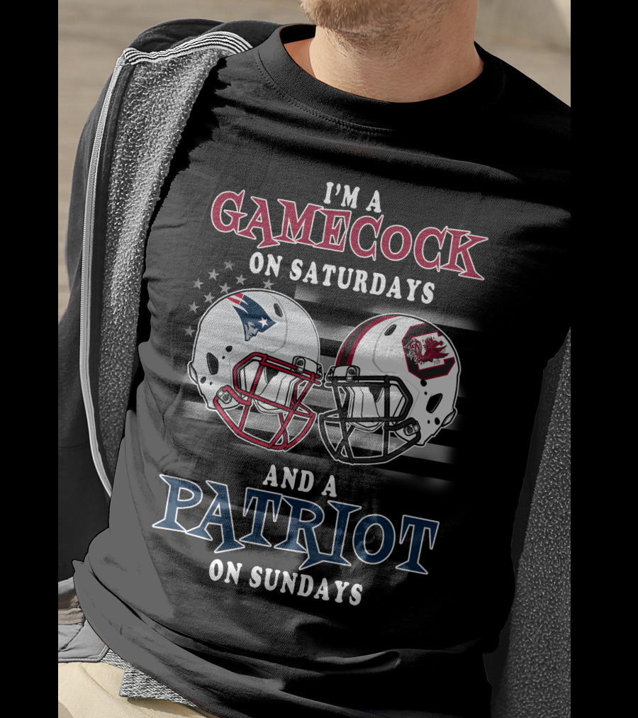I'm A Gamecock On Saturdays And A Patriot On Sundays T-Shirt
