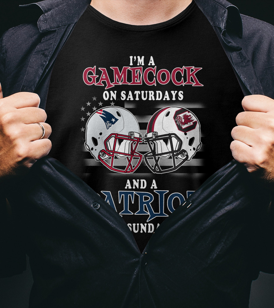 I'm A Gamecock On Saturdays And A Patriot On Sundays T-Shirt