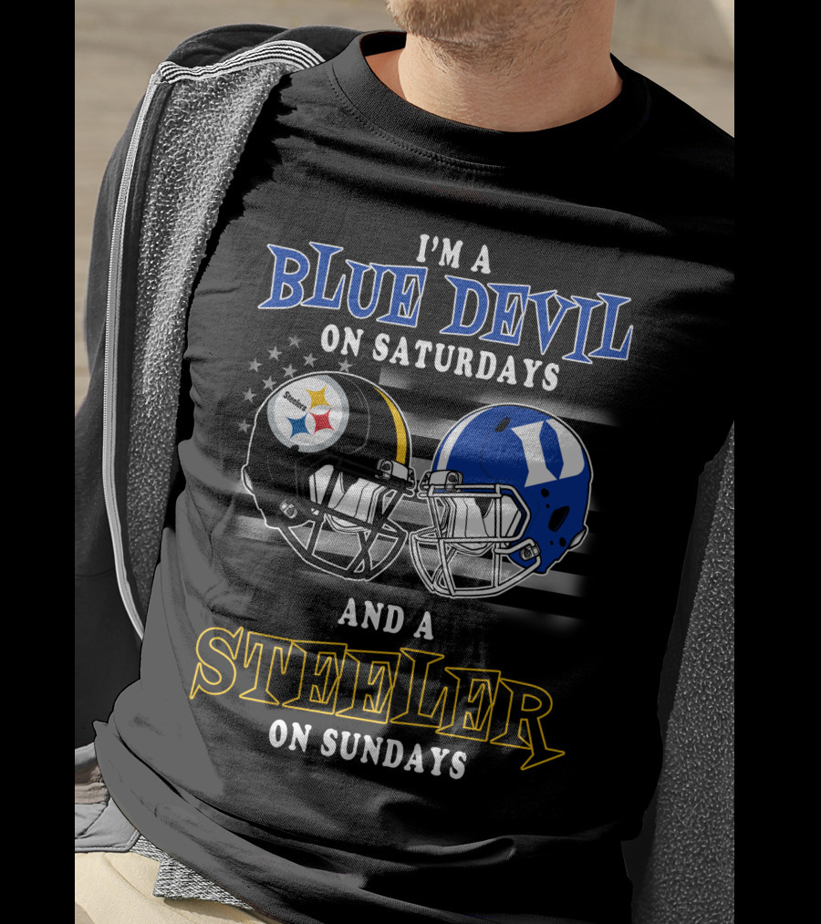 I'm A Blue Devil On Saturdays And A Steeler On Sundays T-Shirt