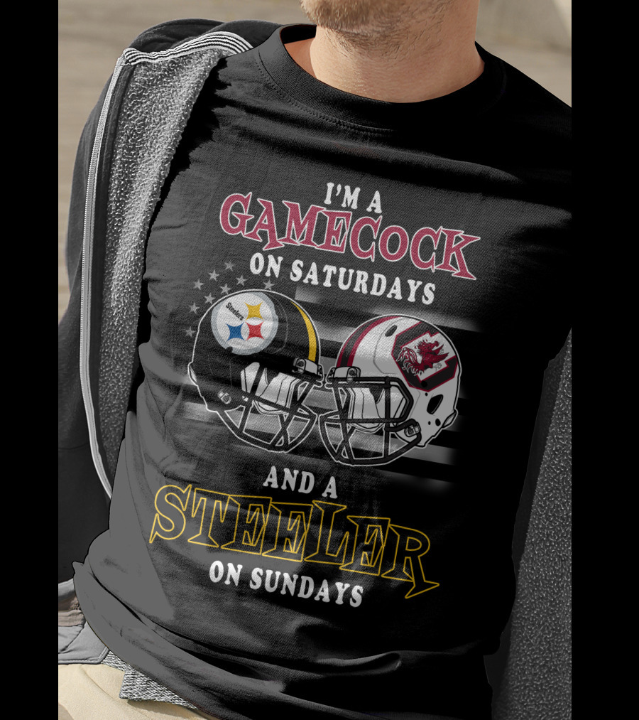 I'm A Gamecock On Saturdays And A Steeler On Sundays T-Shirt