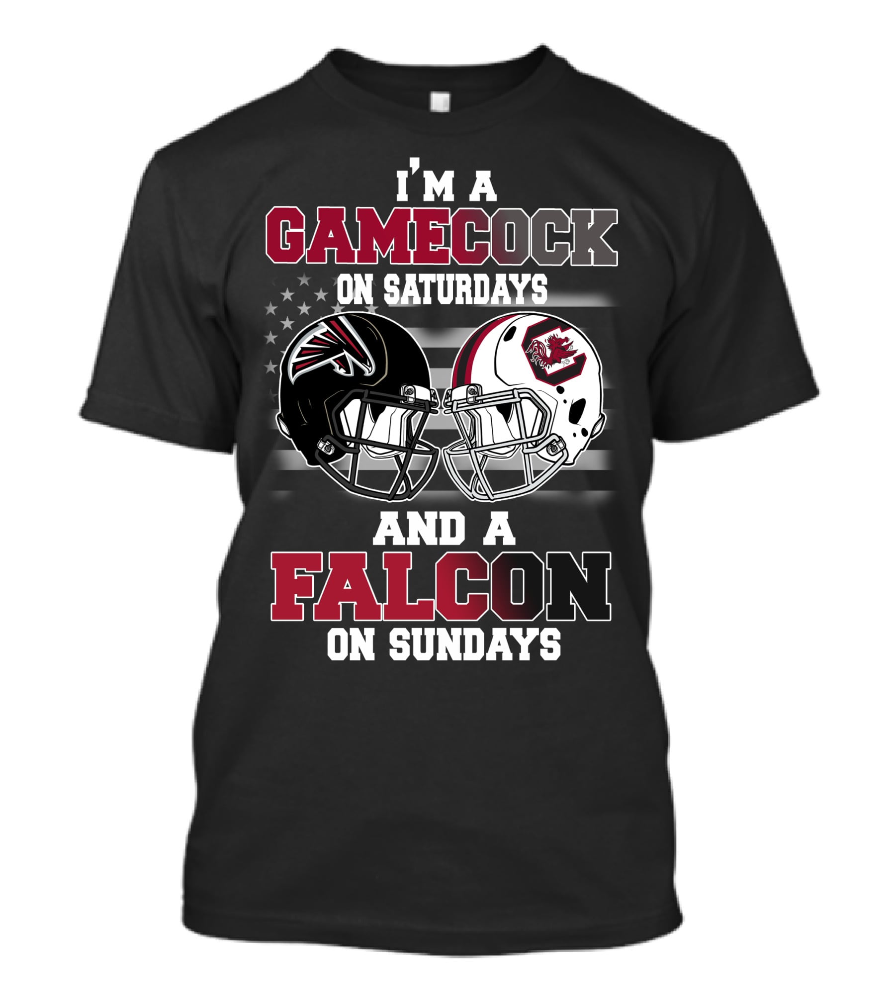 I'm A Gamecock On Saturdays And A Falcon On Sundays T-Shirt