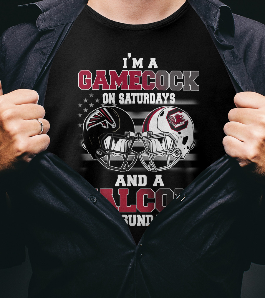 I'm A Gamecock On Saturdays And A Falcon On Sundays T-Shirt