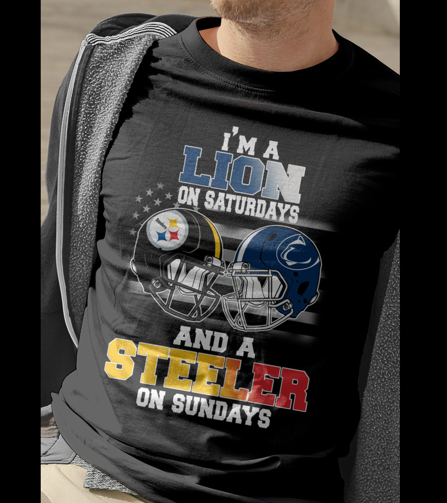 I'm A Lion On Saturdays And A Steeler On Sundays T-Shirt