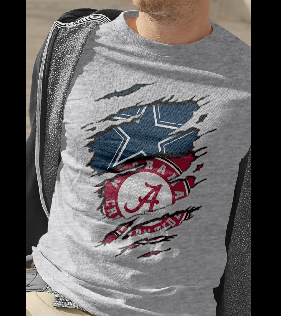 Alabama Cowboys Rip Through Crimson Tide Star T-Shirt