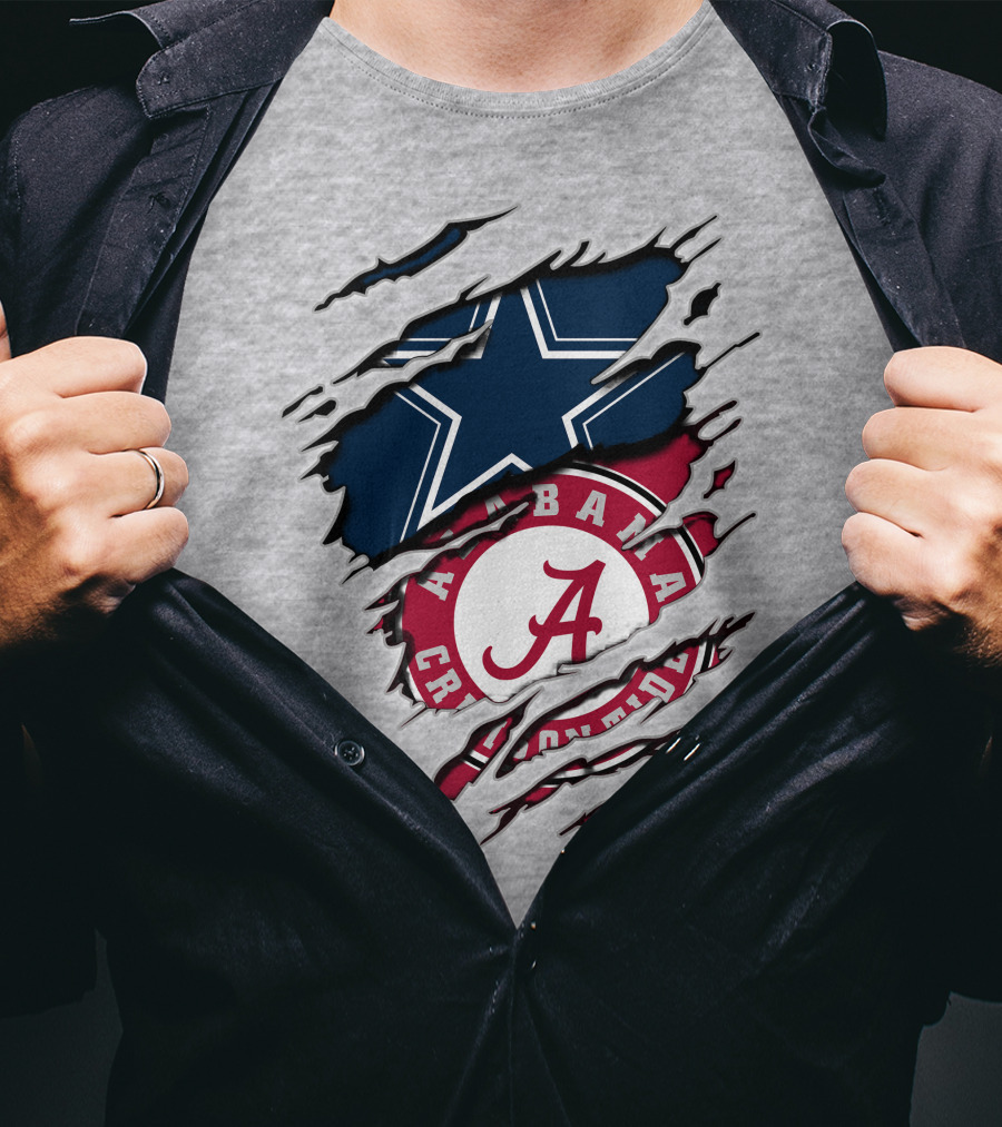 Alabama Cowboys Rip Through Crimson Tide Star T-Shirt