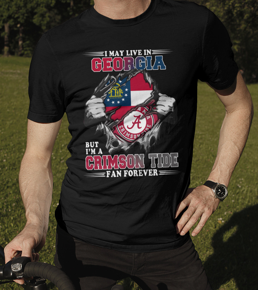 Georgia Alabama Crimson Tide Fan Forever T-Shirt
