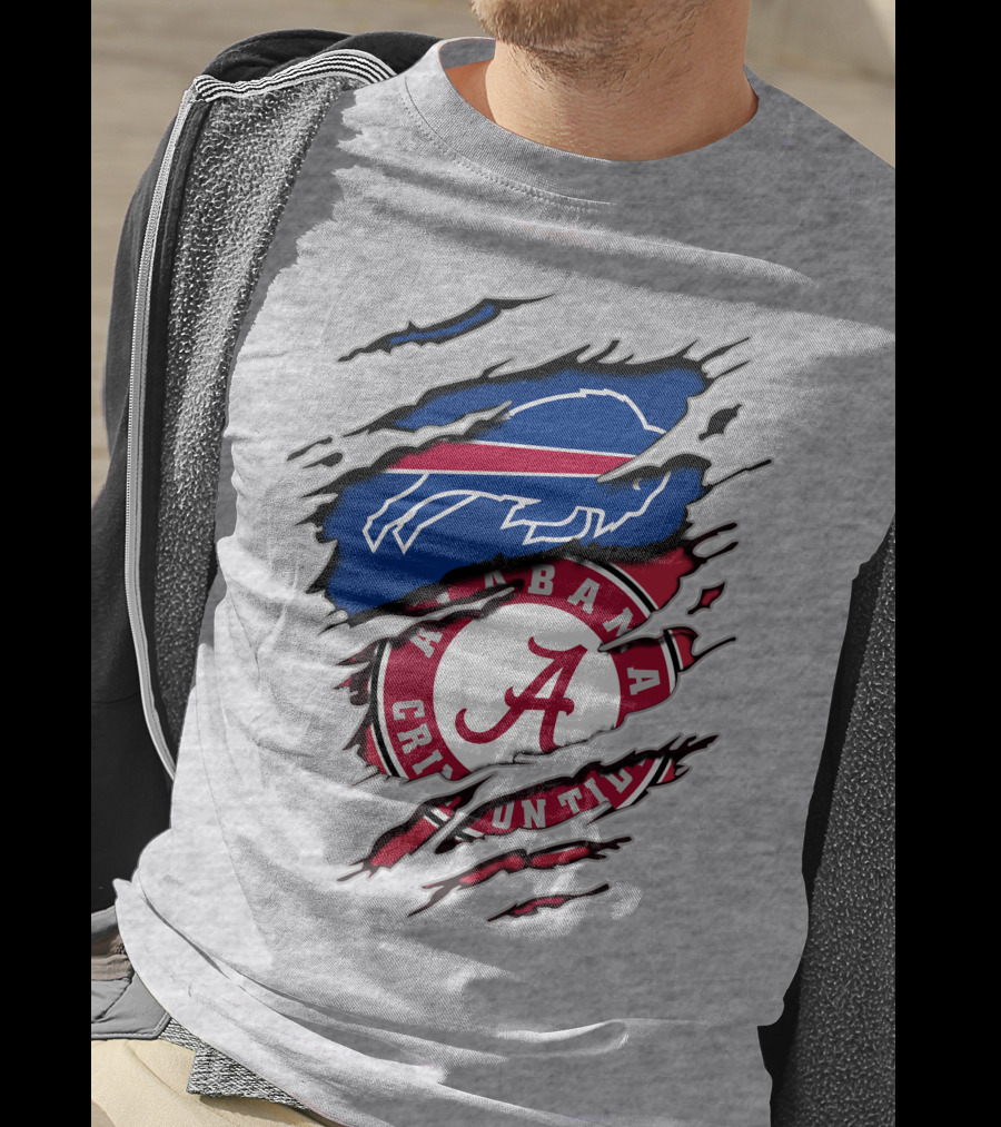 Buffalo Bills Alabama Crimson Tide Crossover T-Shirt