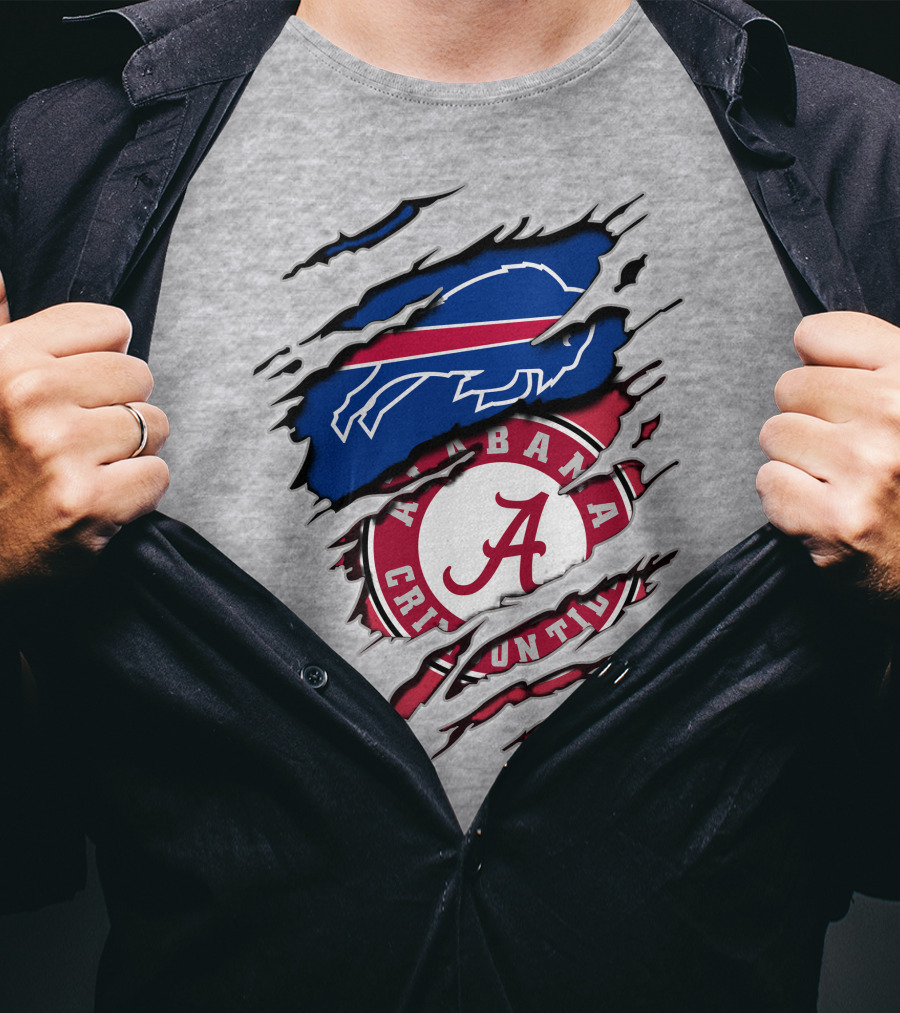 Buffalo Bills Alabama Crimson Tide Crossover T-Shirt