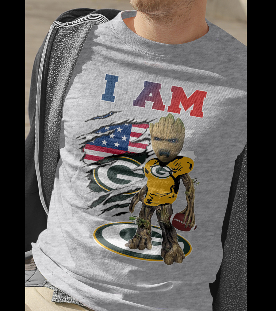 I Am Groot Green Bay Packers Football T-Shirt