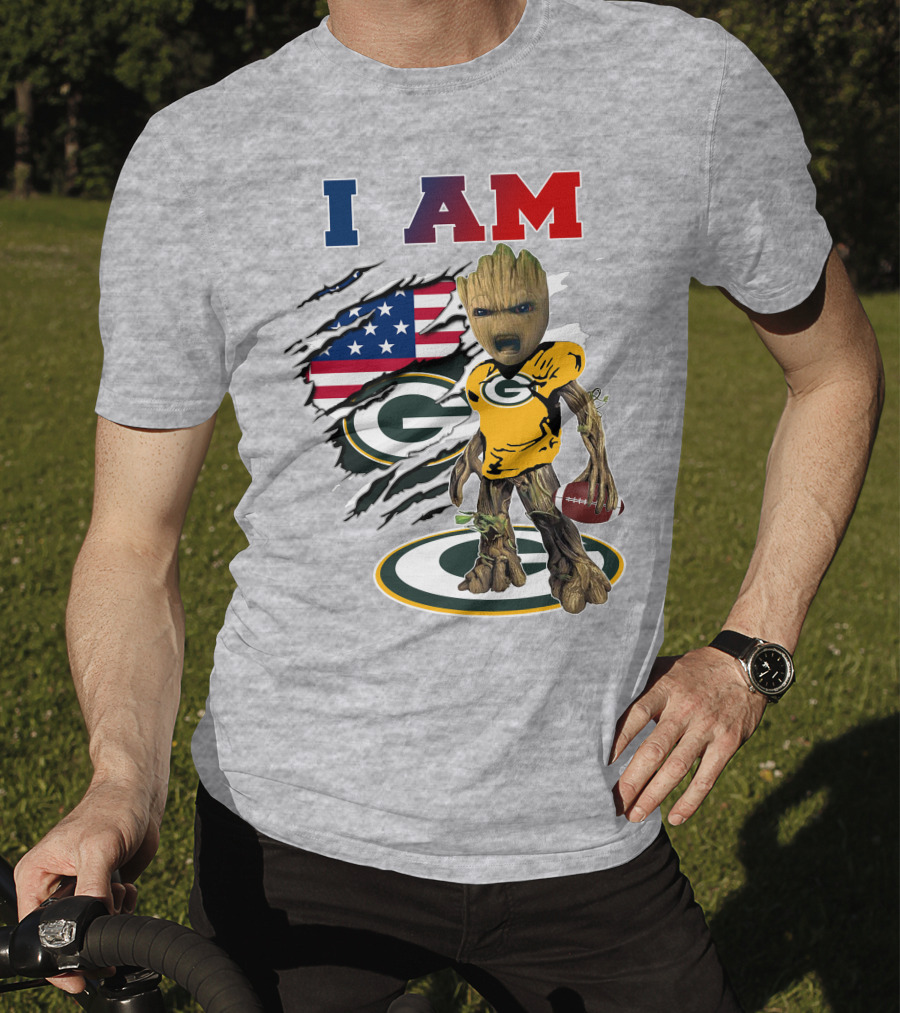 I Am Groot Green Bay Packers Football T-Shirt