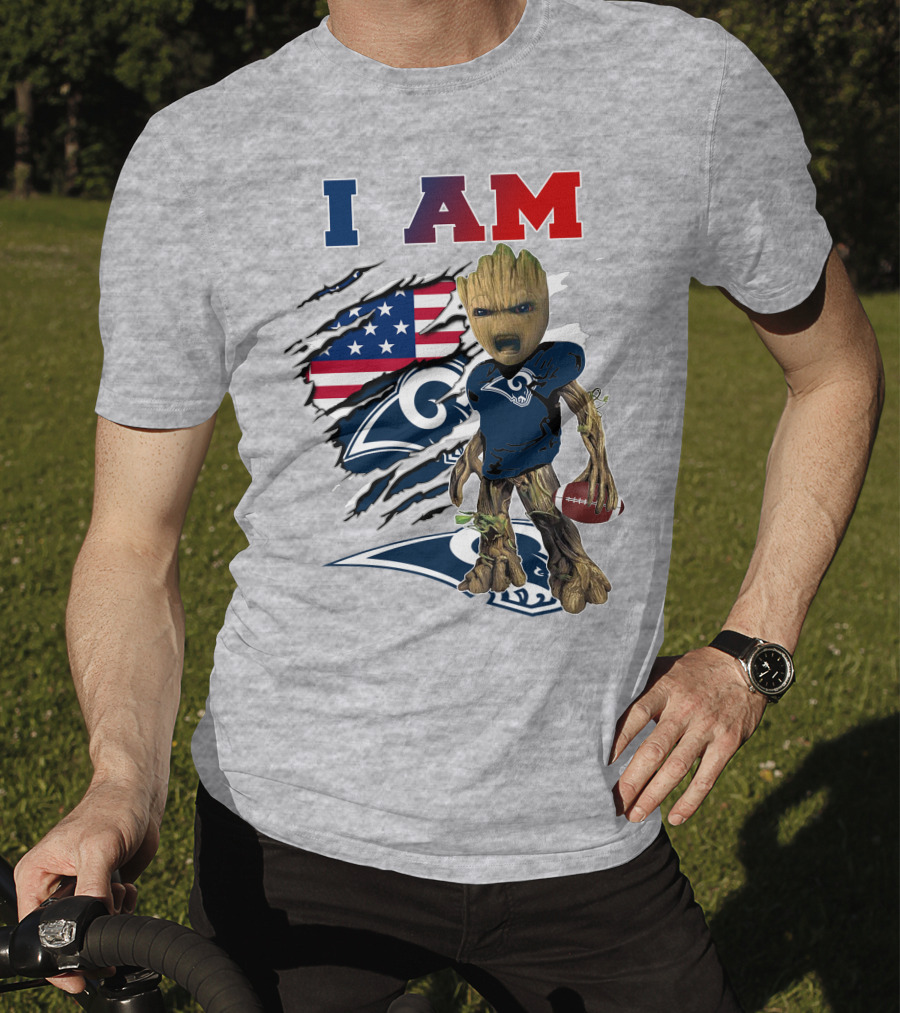 I Am Rams American Football Character Blend T-Shirt