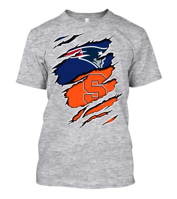 Patriots Syracuse S Logo Ripped Effect T-Shirt