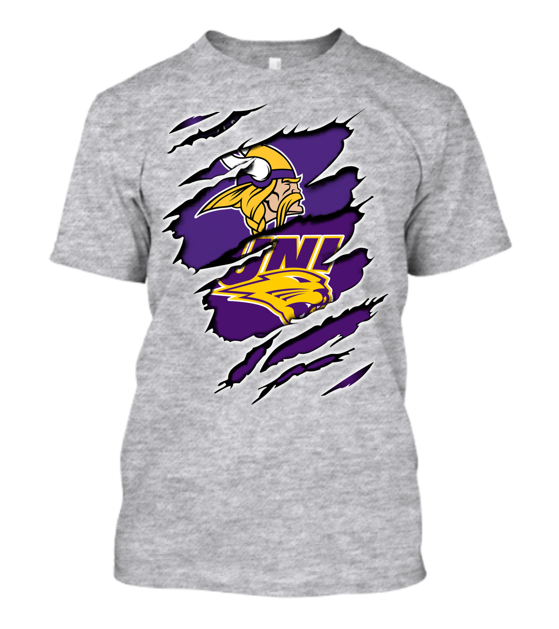 Vikings UNI Panthers Ripped Claw T-Shirt