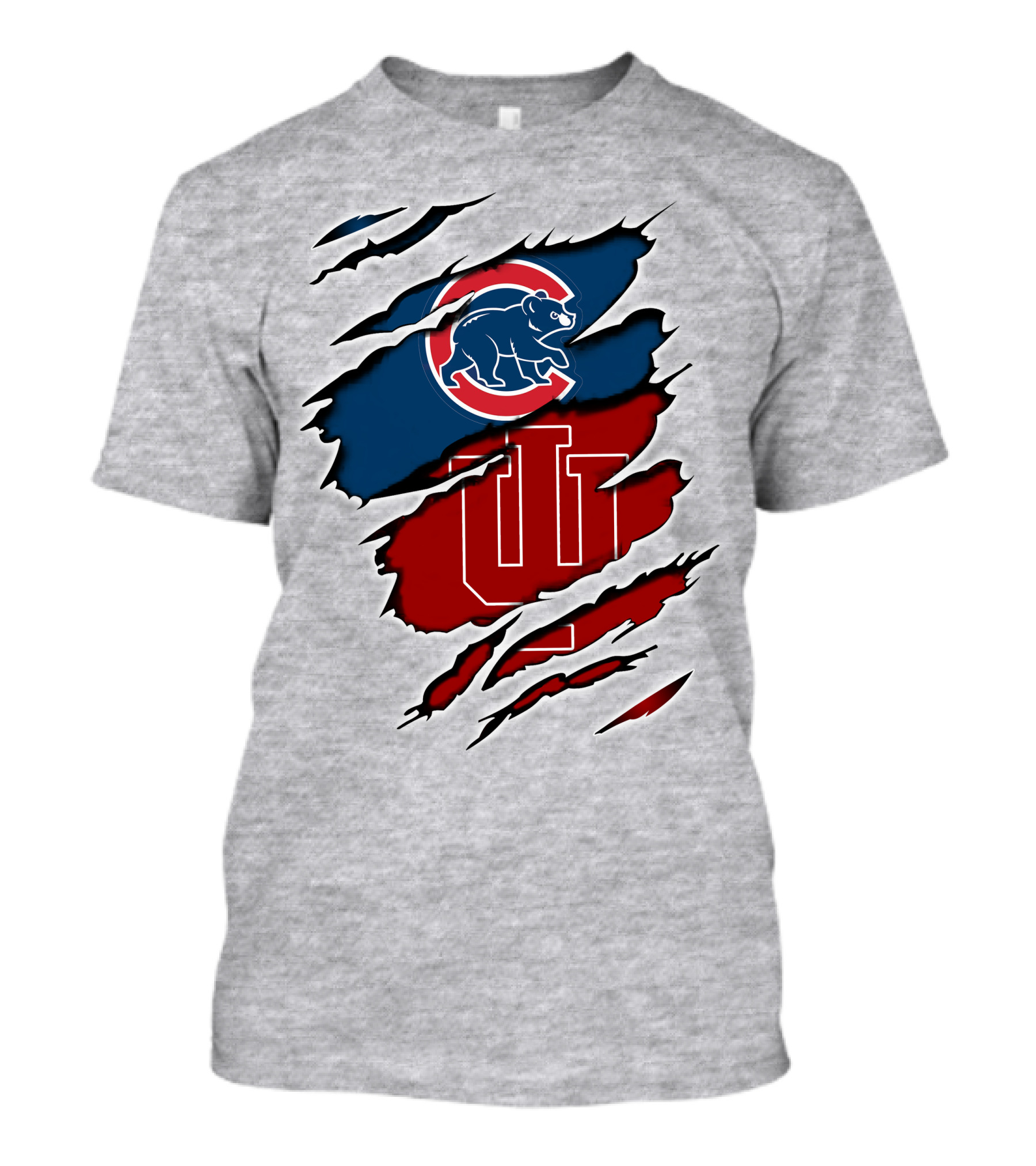 Chicago Cubs Indiana Hoosiers Collaboration T-Shirt