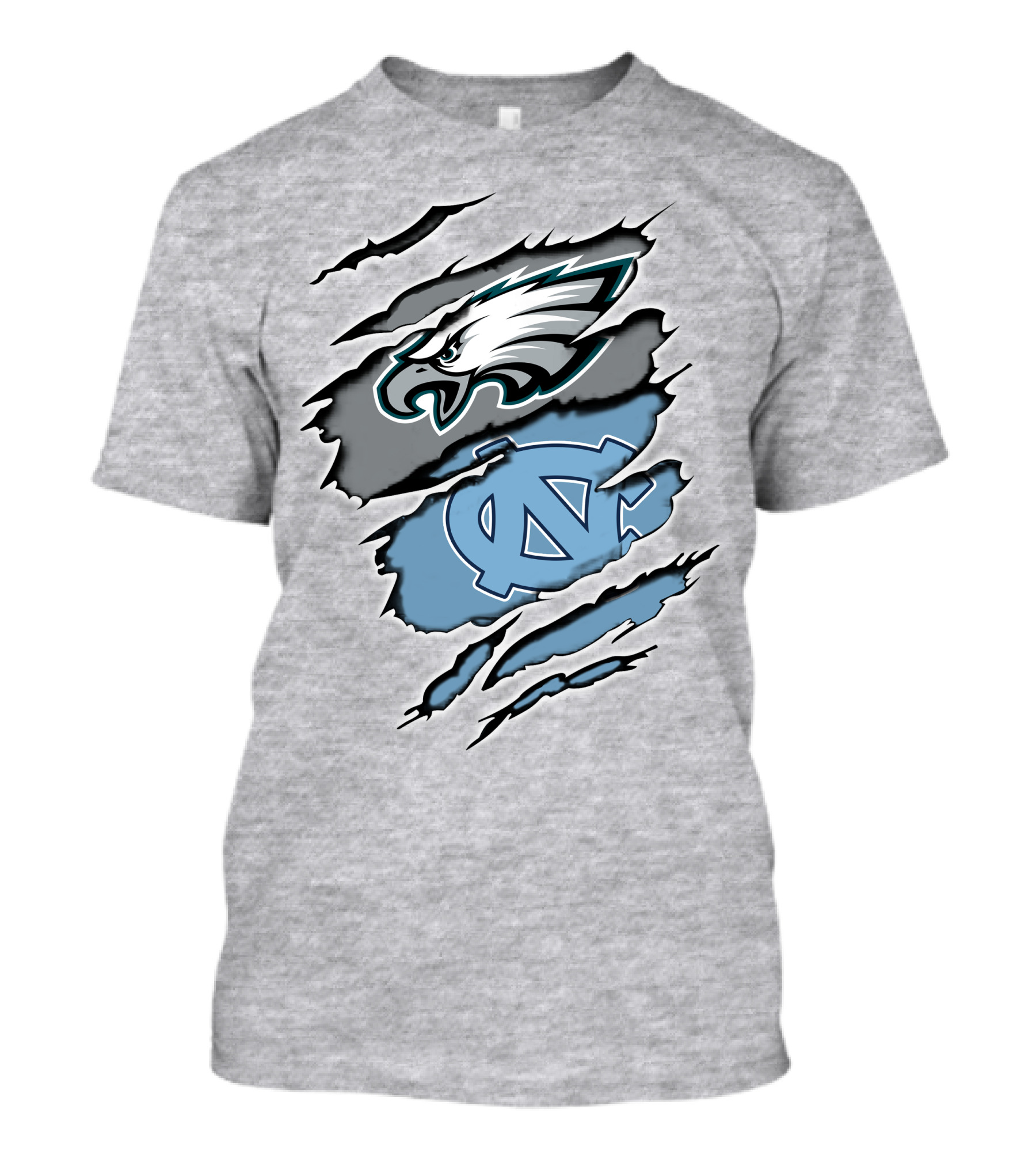 Philadelphia Eagles UNC Tarheels Claw Marks T-Shirt