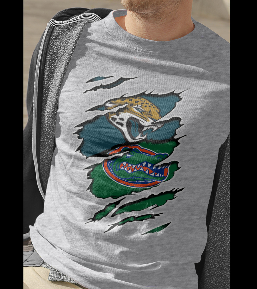 Jaguars Gators Football Logo Scratch T-Shirt