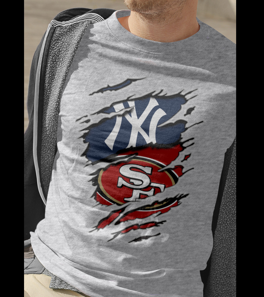 49ers Yankees Logo Mashup T-Shirt