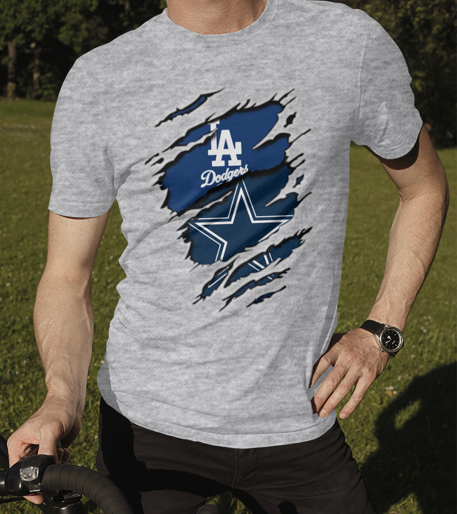 La Dodgers Cowboys Crossover T-Shirt