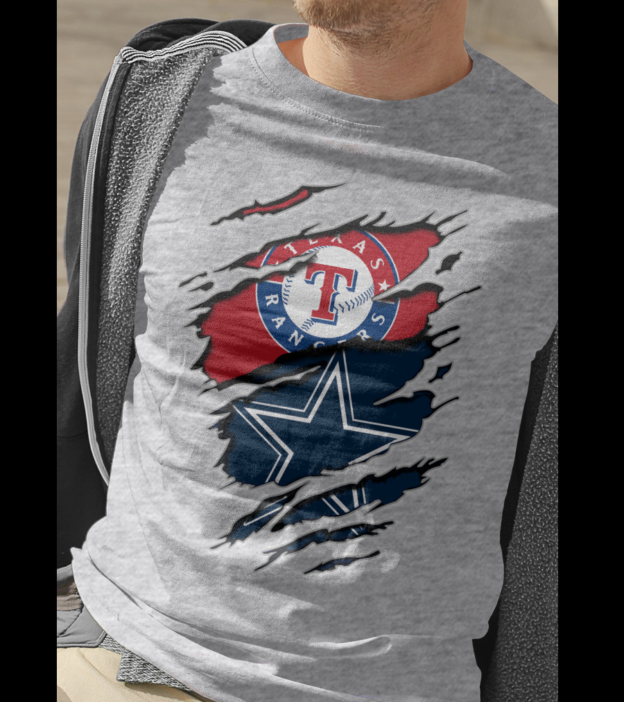 Texas Rangers And Dallas Cowboys Mashup T-Shirt