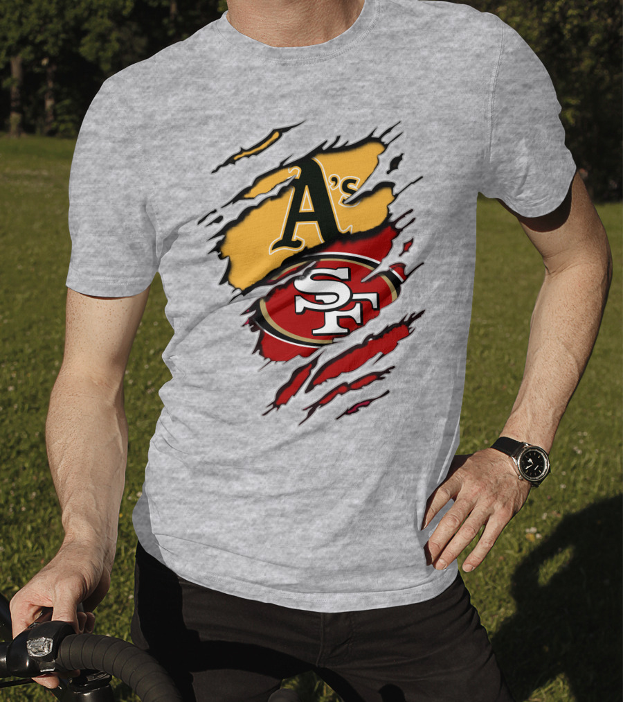 A's Sf 49ers Athletics Logo Combo T-Shirt