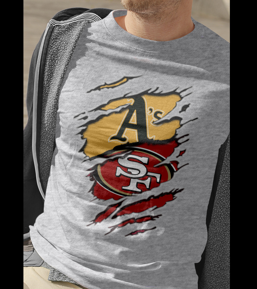 49ers Sf Athletics A's Logo Fusion T-Shirt