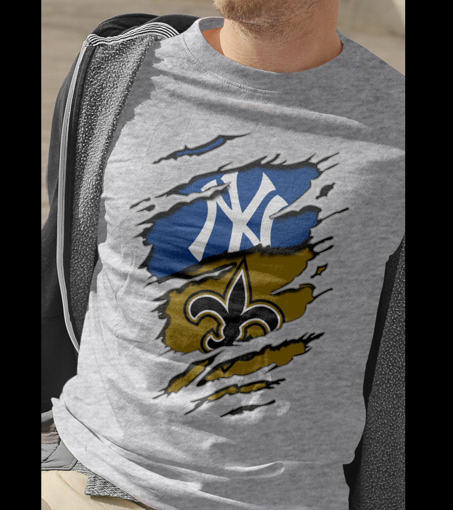New York Yankees New Orleans Saints Dual T-Shirt