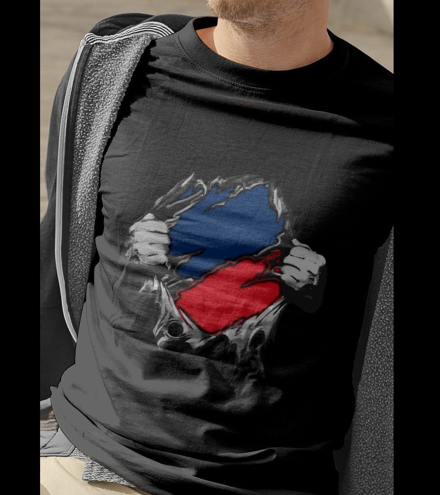 Geo Texas Sports Fan Spirit Torn Effect T-Shirt