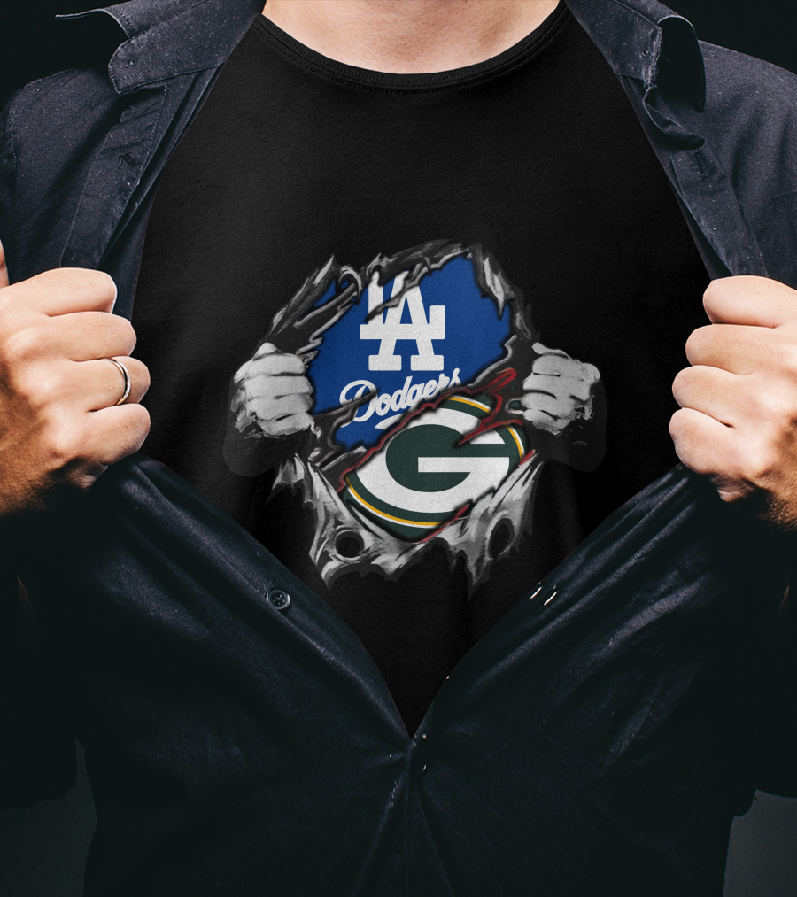 Dodgers LA Packers G Logo Ripped T-Shirt