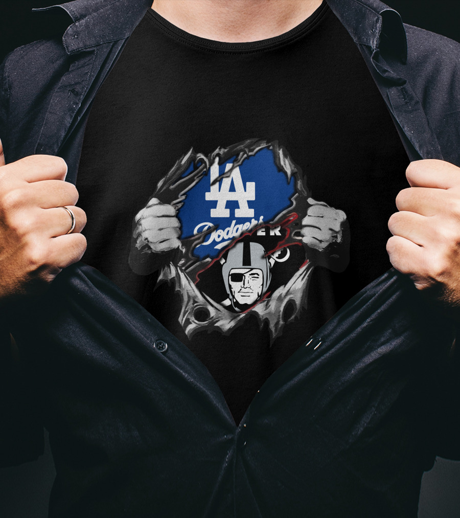Raiders Los Angeles Dodgers T-Shirt
