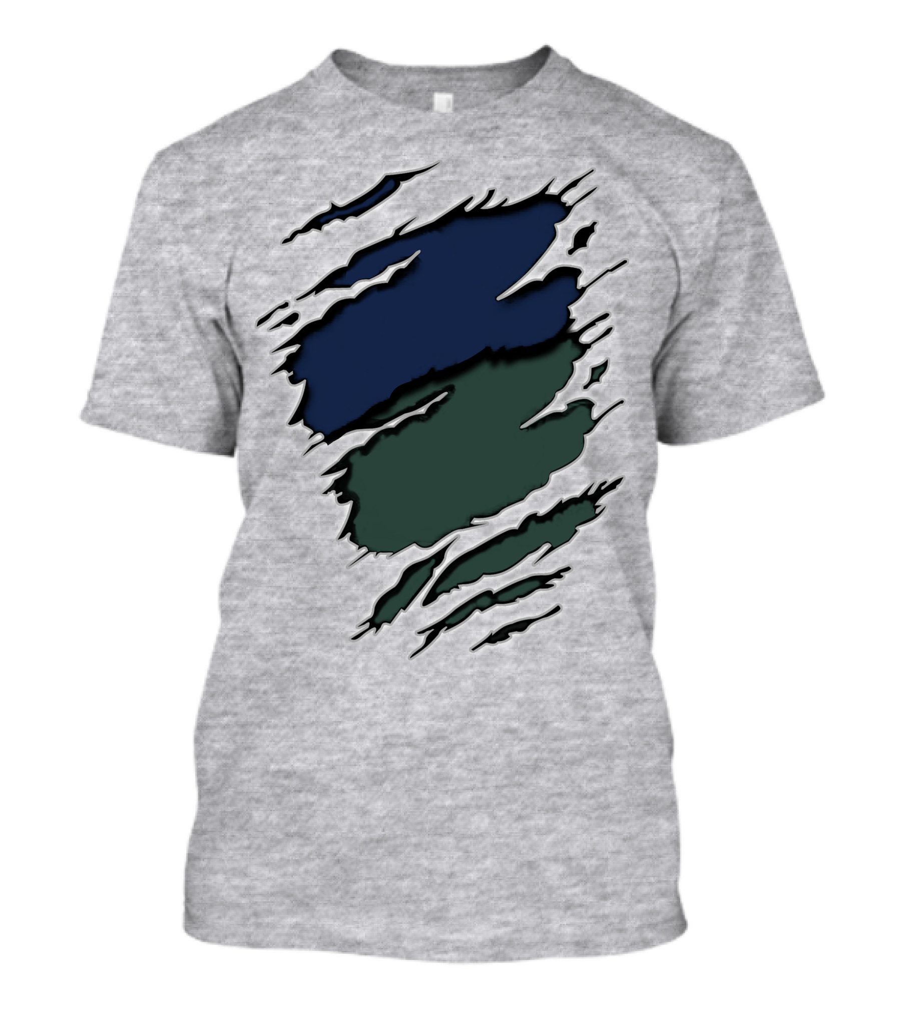 Je Me Ripped Two-Tone Claw Marks T-Shirt