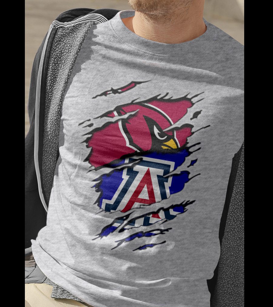 Arizona Cardinals Wildcat Claw Mashup T-Shirt
