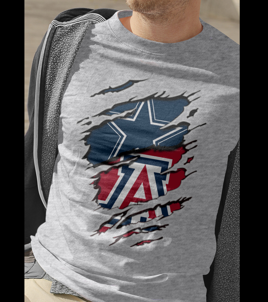 Cowboys Arizona Star Torn Claw T-Shirt