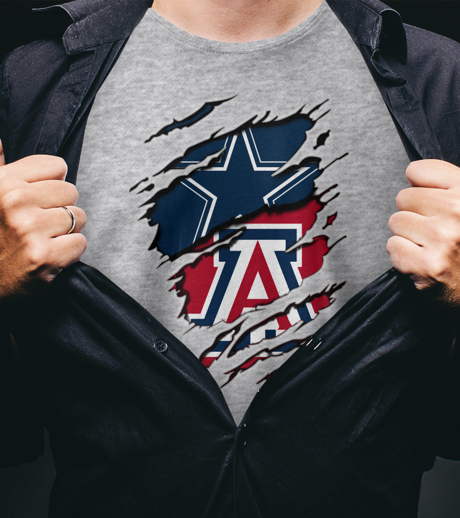 Cowboys Arizona Star Torn Claw T-Shirt