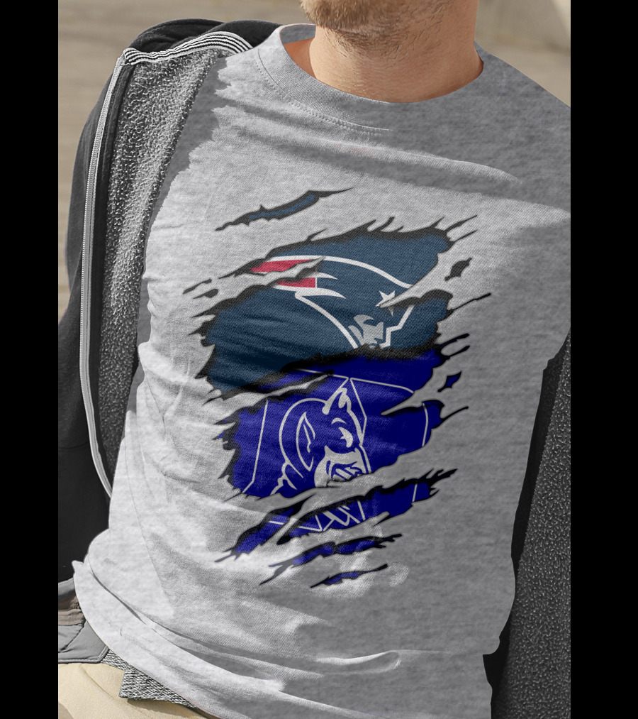 Patriots Duke Blue Devils Football Collaboration T-Shirt