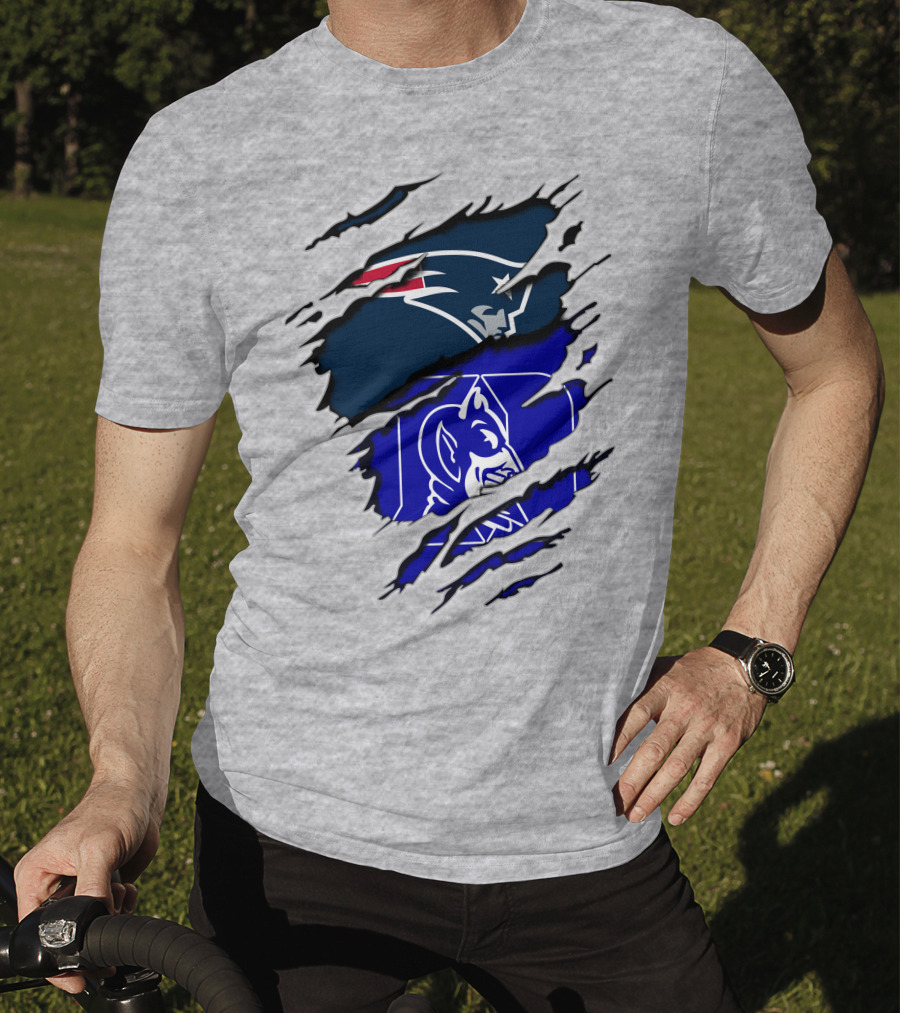 Patriots Duke Blue Devils Football Collaboration T-Shirt