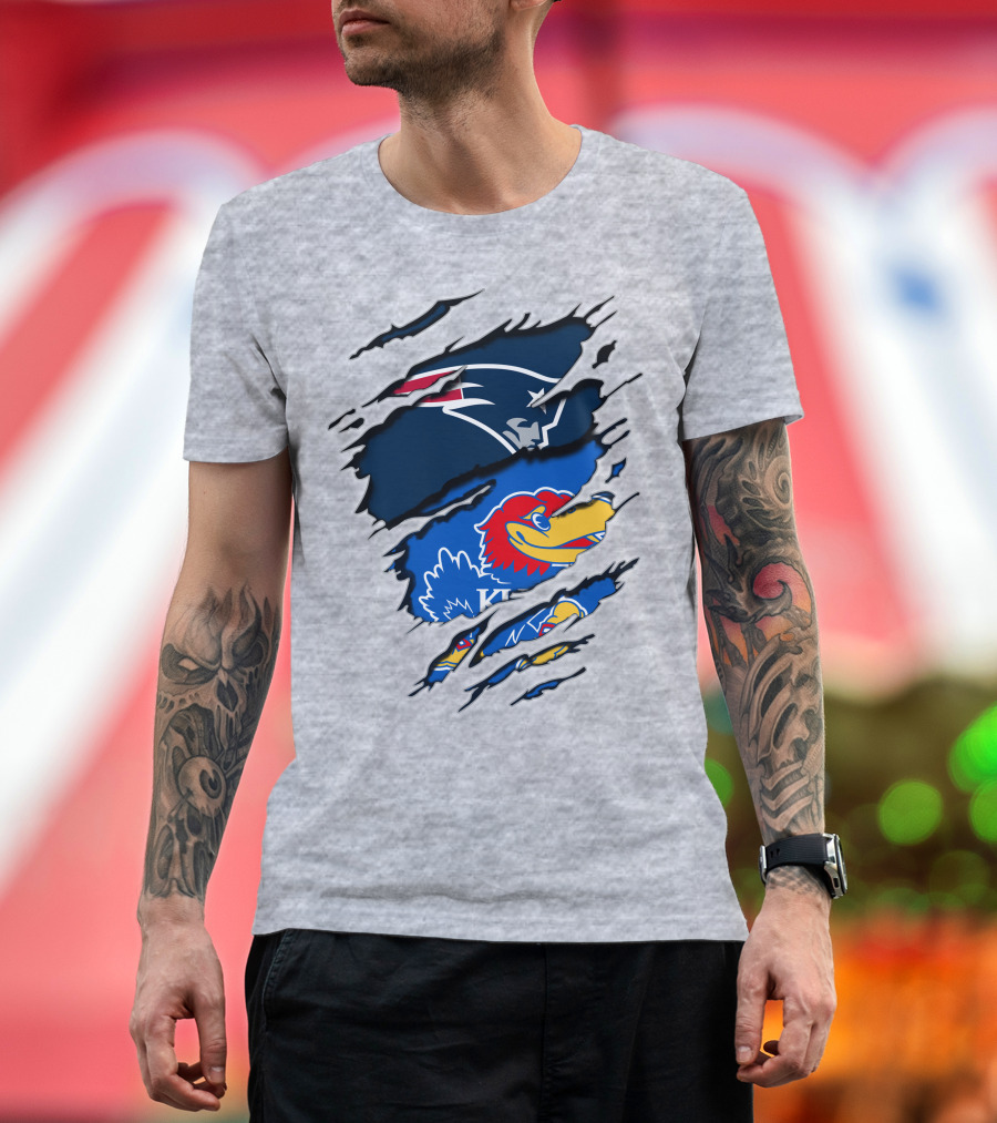 Patriots Jayhawks Kansas Fusion Sports Fan T-Shirt