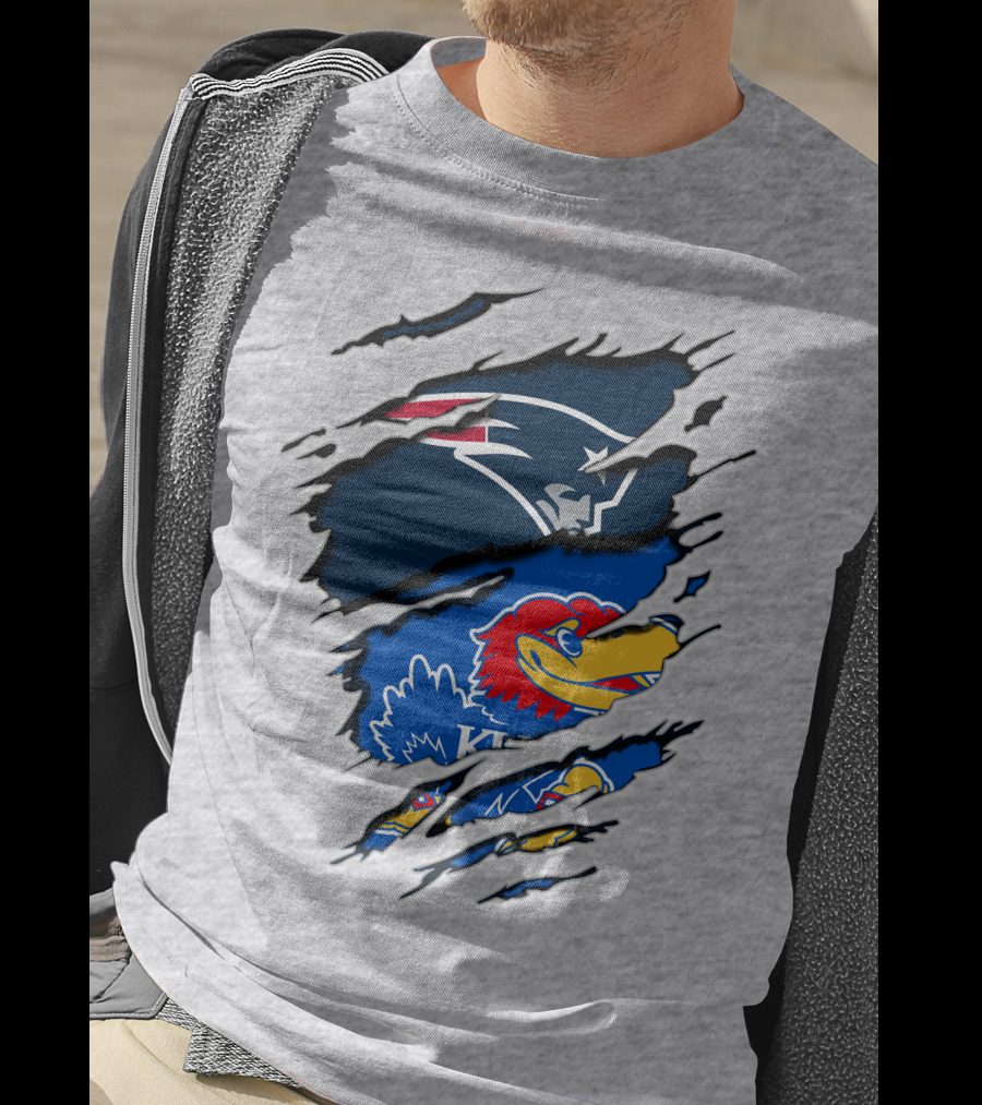 Patriots Jayhawks Kansas Fusion Sports Fan T-Shirt