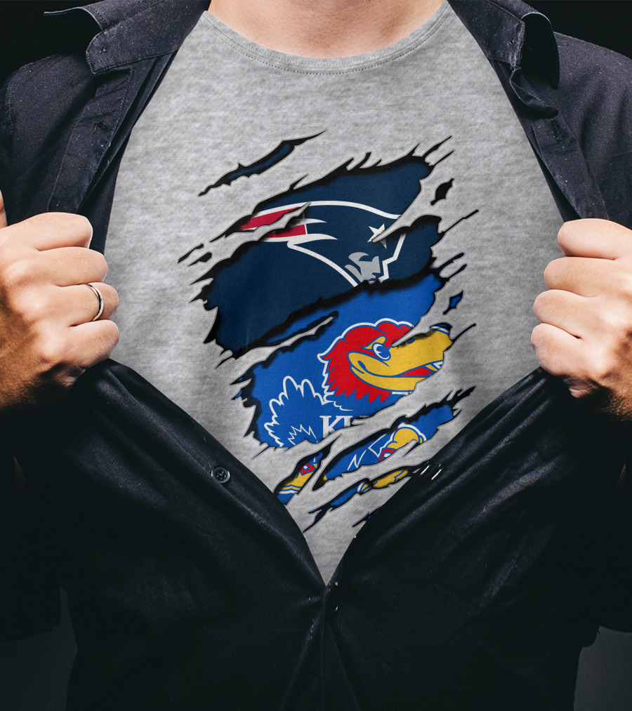 Patriots Jayhawks Kansas Fusion Sports Fan T-Shirt