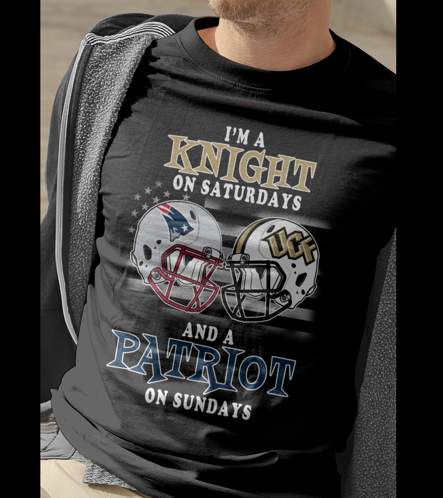 I'm A Knight On Saturdays And A Patriot On Sundays UCF Football Helmet T-Shirt