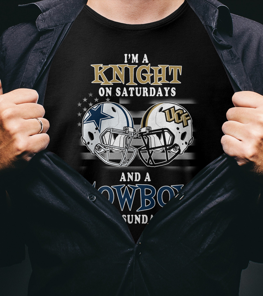 I'm A Knight On Saturdays And A Cowboy On Sundays UCF Helmet And Star T-Shirt