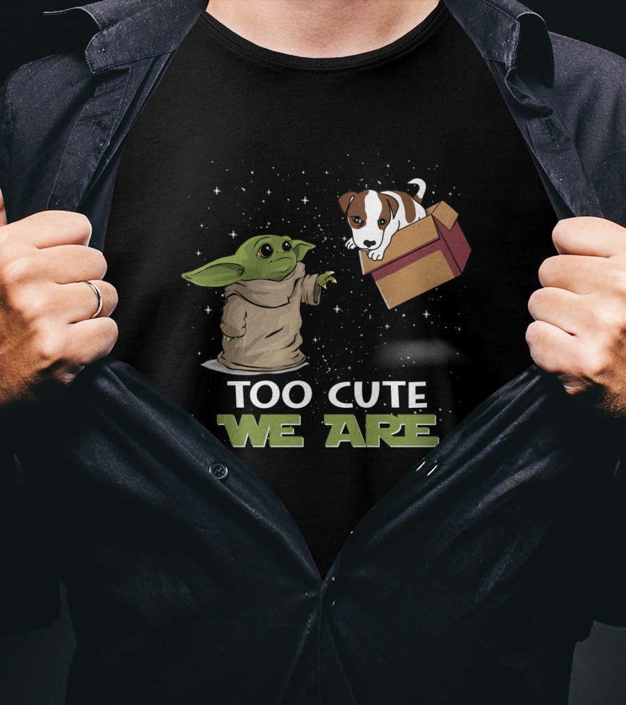 Baby Yoda Jack Russell Terrier Too Cute We Are T-Shirt